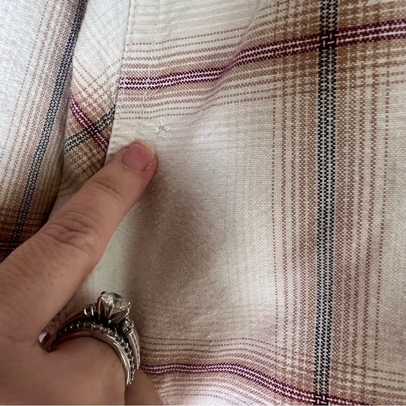 Bit & Bridle Ladies Western Plaid Button-up Shirt Collar Pocket Horse Sz Medium - Picture 5 of 9